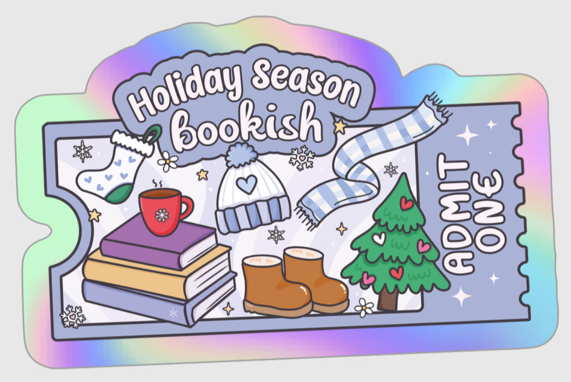 Holiday Season Bookish Sticker