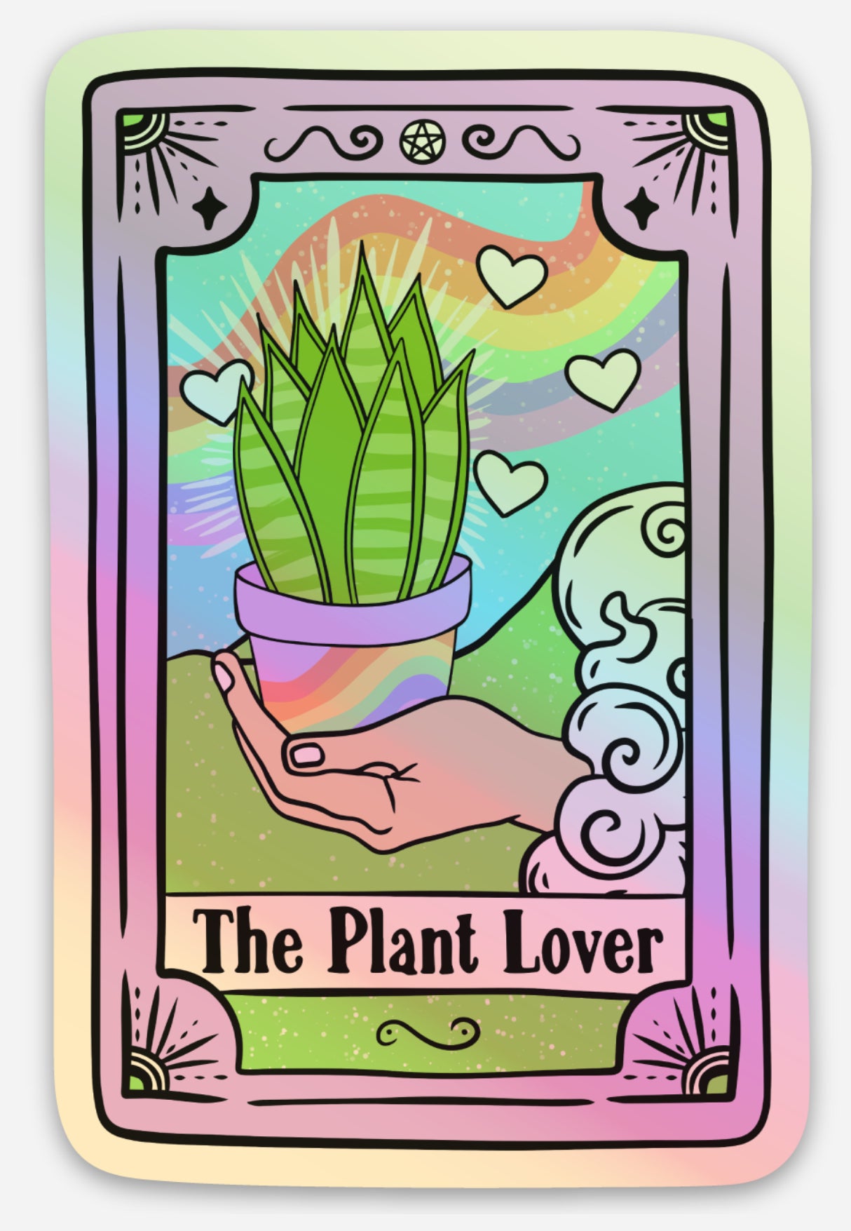 The Plant Lover Tarot Card Sticker